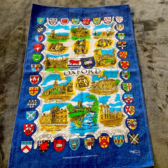 Vintage London Landmarks Tea Kitchen Towel - Picture 1 of 7